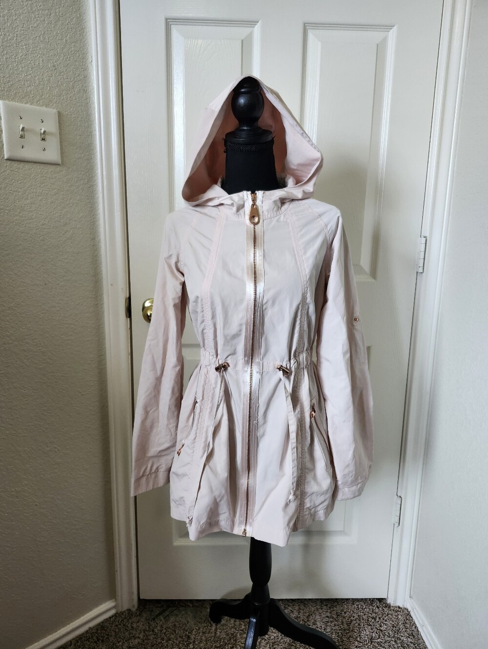 Ted Baker Light Pink Hooded Anorak Jacket - Women 0